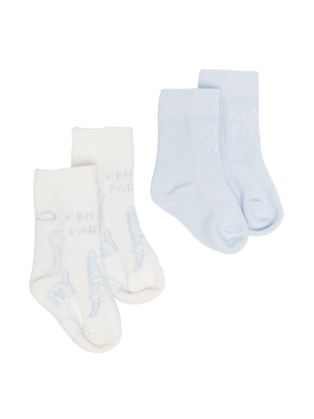 Kenzo Kids 2er-Set Socken mit Logo-Print - Blau von Kenzo Kids