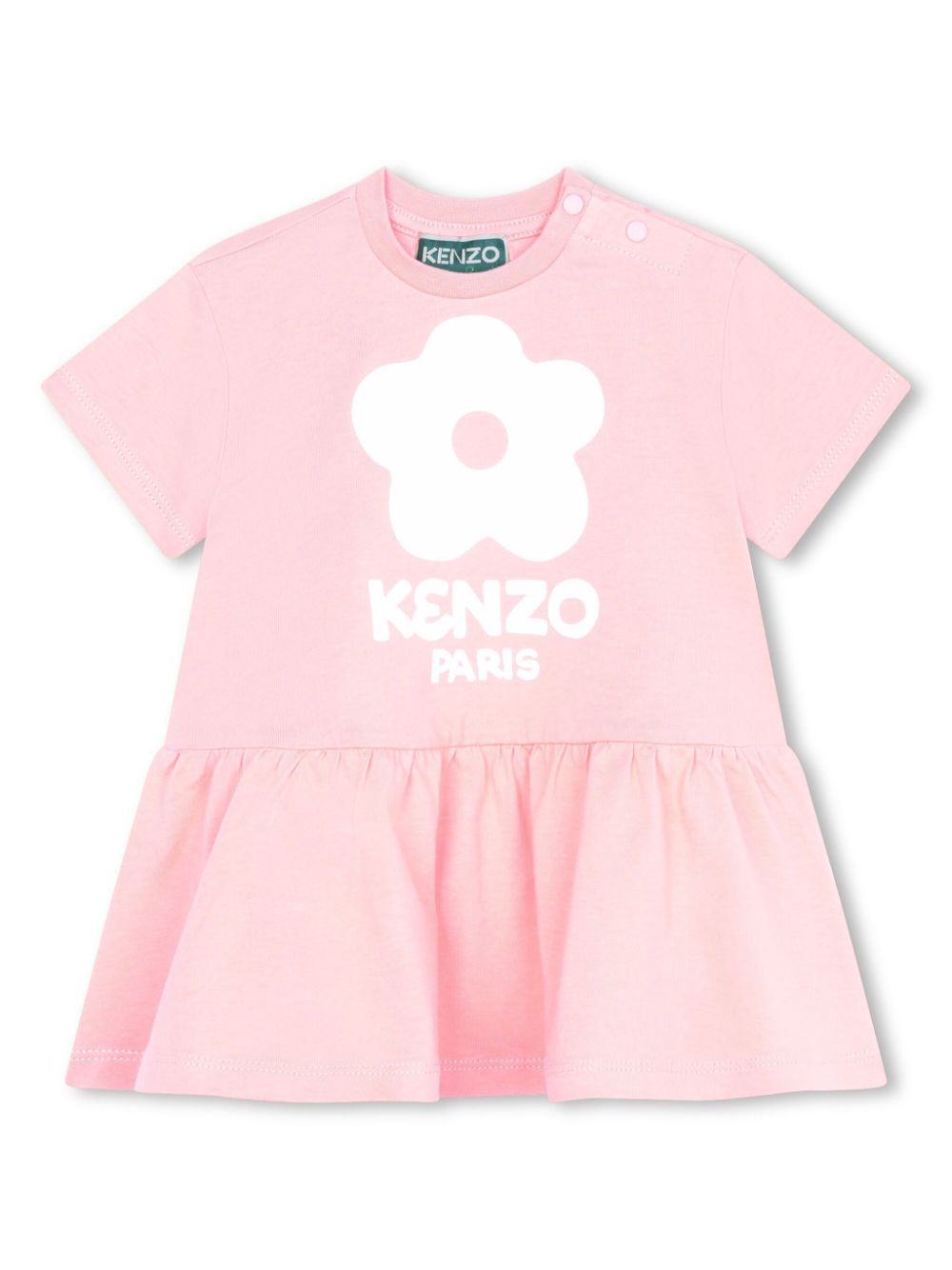 Kenzo Kids Ausgestelltes Kleid mit Logo-Print - Rosa von Kenzo Kids