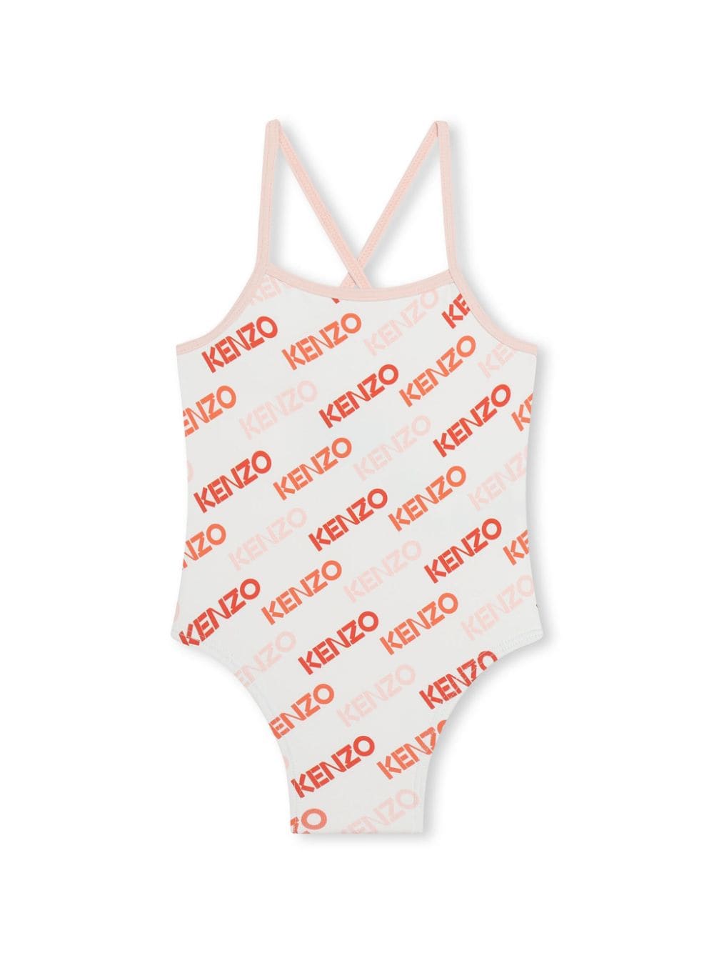 Kenzo Kids Badeanzug mit Logo-Print - Nude von Kenzo Kids