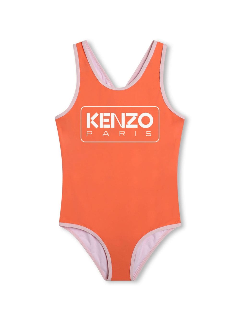 Kenzo Kids Badeanzug mit Logo-Print - Orange von Kenzo Kids