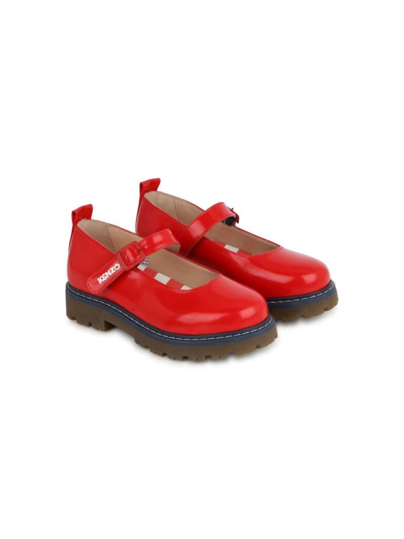 Kenzo Kids Ballerinas mit Logo-Stickerei - Rot von Kenzo Kids