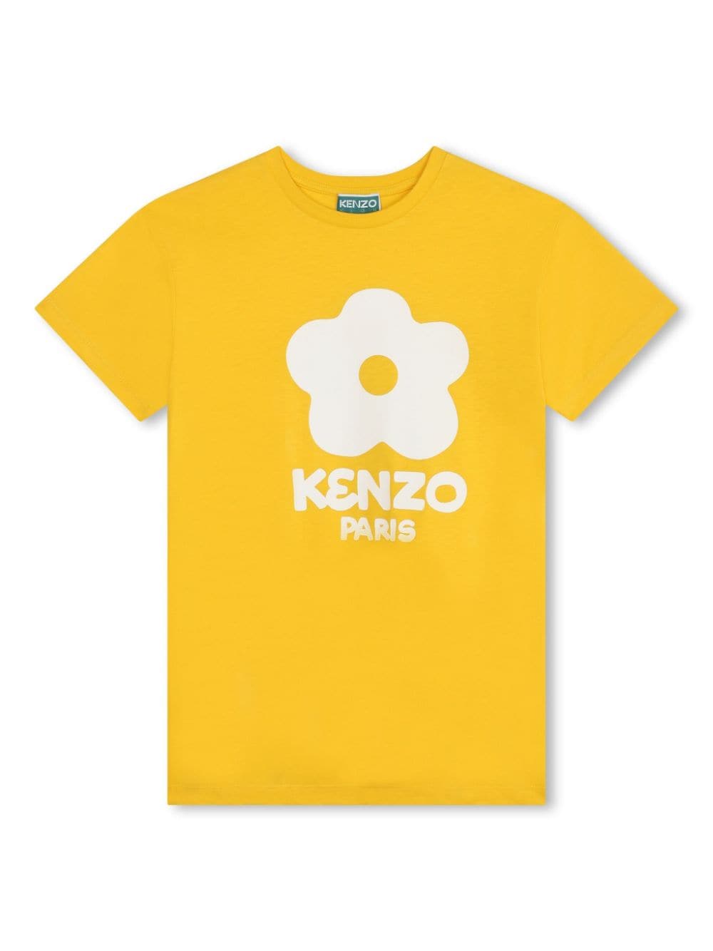 Kenzo Kids Boke Flower Kleid aus Bio-Baumwolle - Gelb von Kenzo Kids