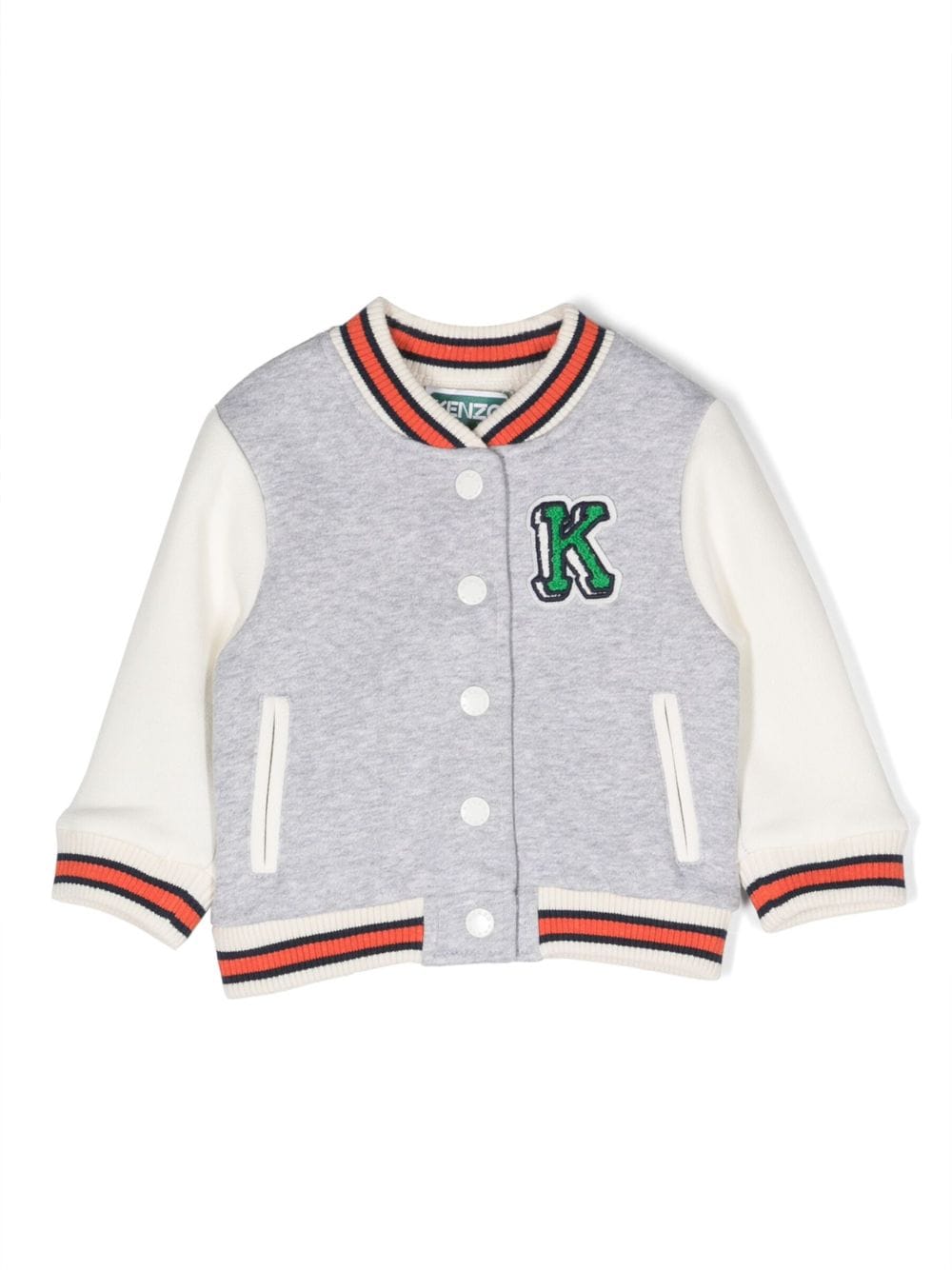 Kenzo Kids Bomberjacke mit Logo-Stickerei - Grau von Kenzo Kids