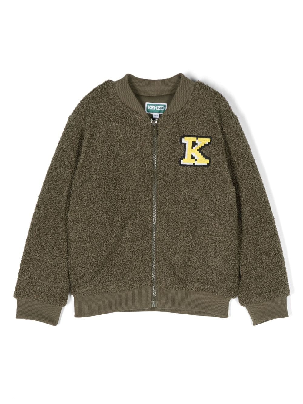 Kenzo Kids Bomberjacke mit Logo-Stickerei - Grün von Kenzo Kids