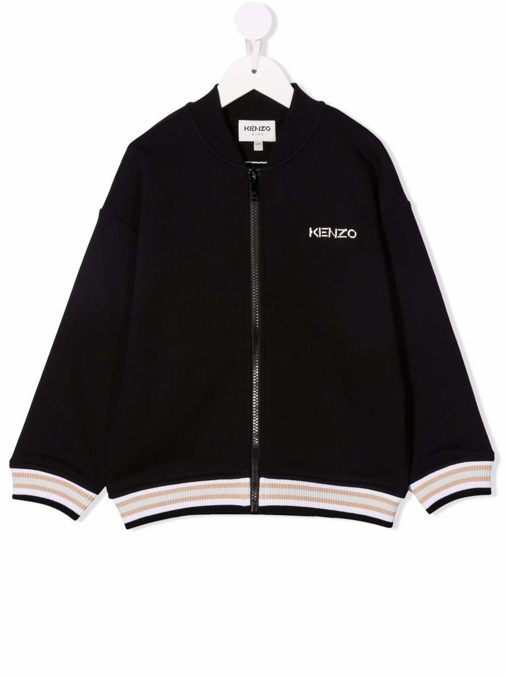 Kenzo Kids Bomberjacke mit Logo-Stickerei - Schwarz von Kenzo Kids