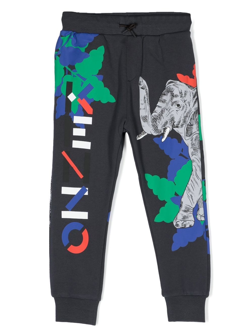 Kenzo Kids Jogginghose mit Elefanten-Print - Grau von Kenzo Kids