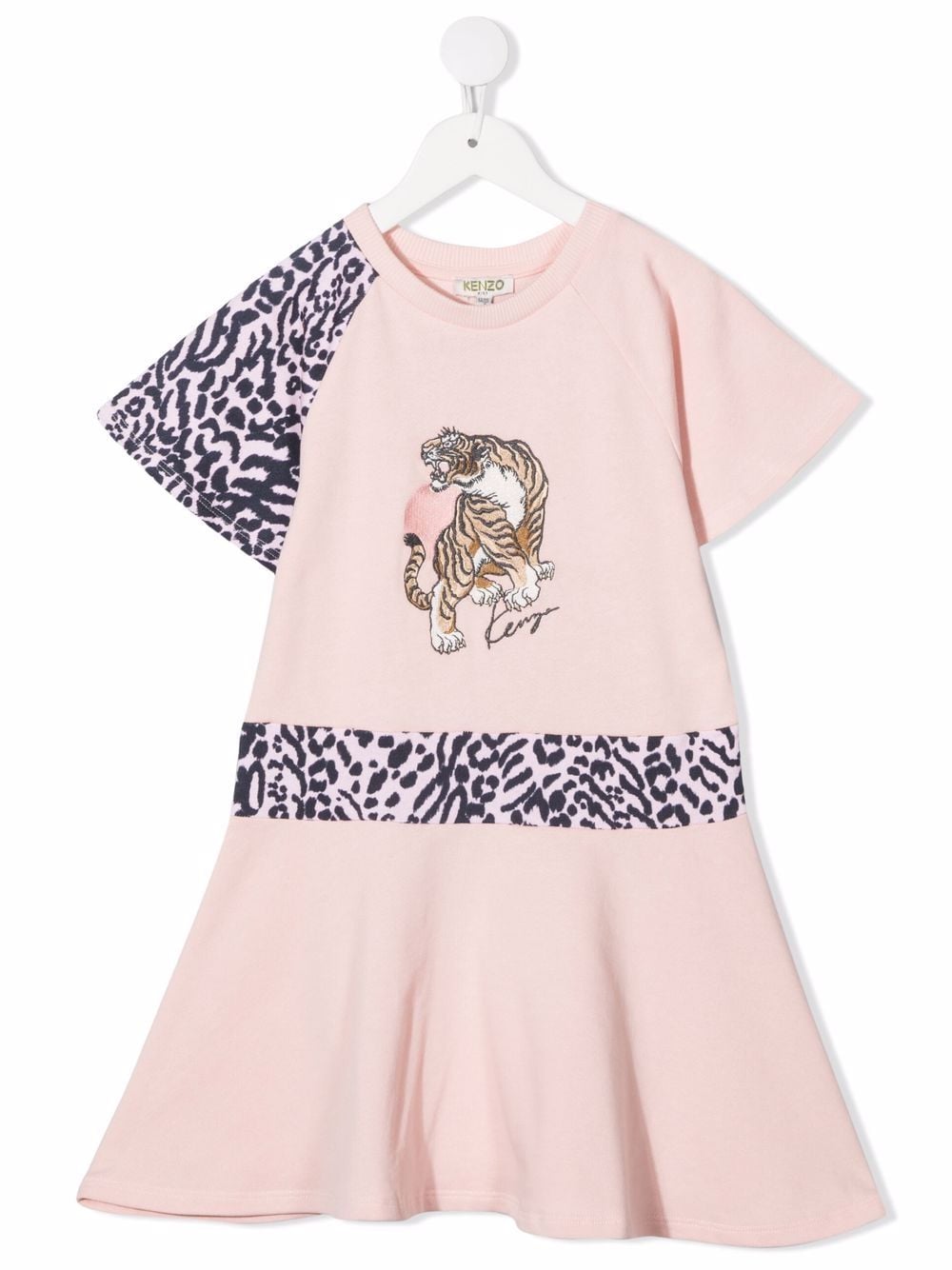 Kenzo Kids Fleecekleid mit Animal-Print - Rosa von Kenzo Kids