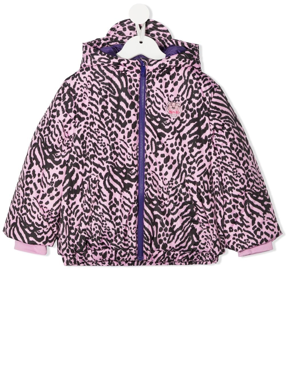 Kenzo Kids Gefütterte Jacke mit Animal-Print - Rosa von Kenzo Kids