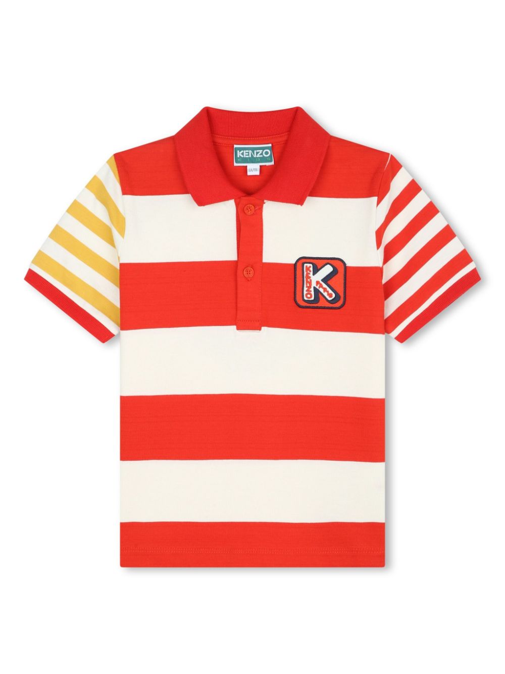 Kenzo Kids Gestreiftes Poloshirt - Rot von Kenzo Kids