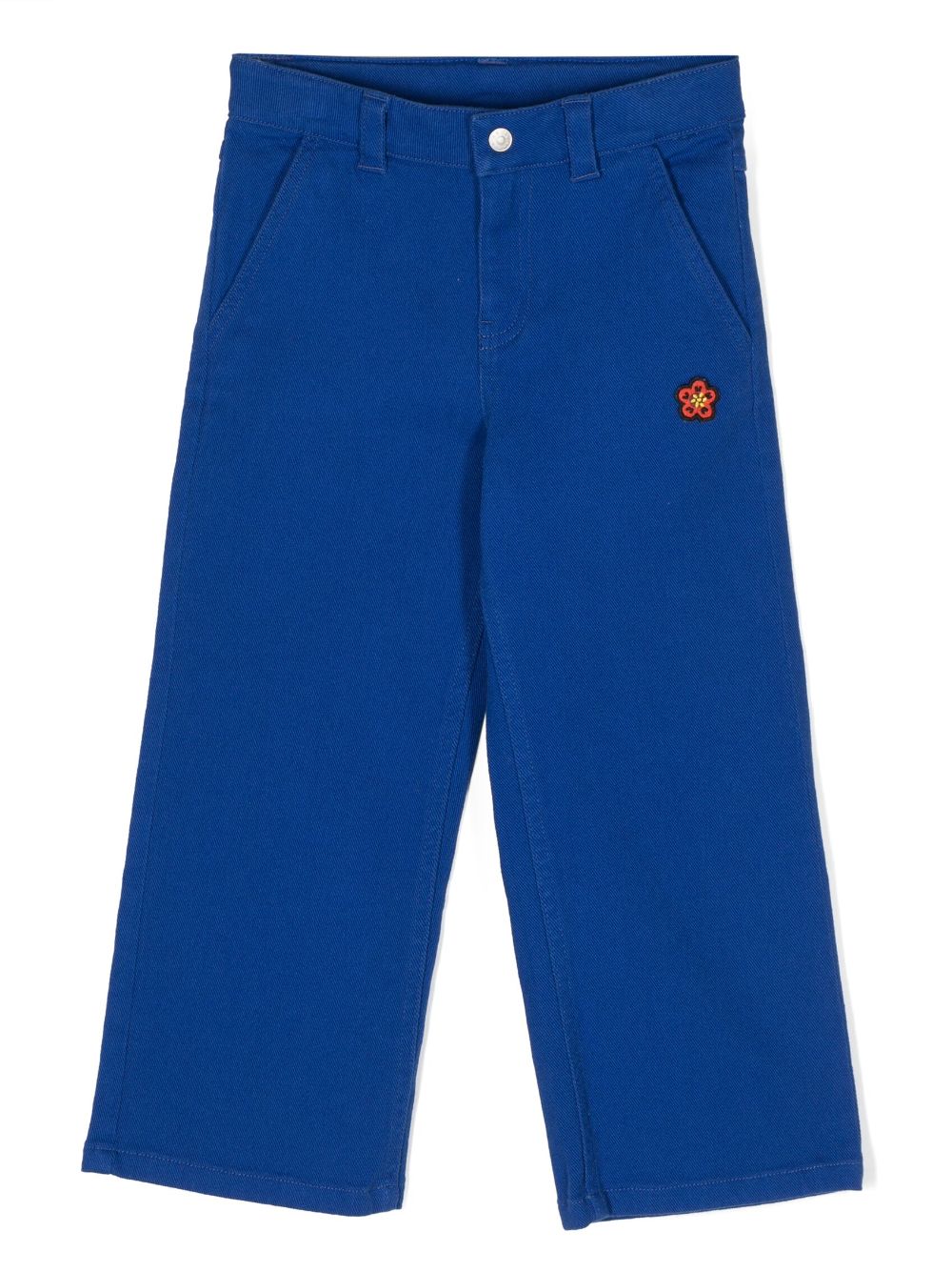 Kenzo Kids Hose mit Logo-Patch - Blau von Kenzo Kids