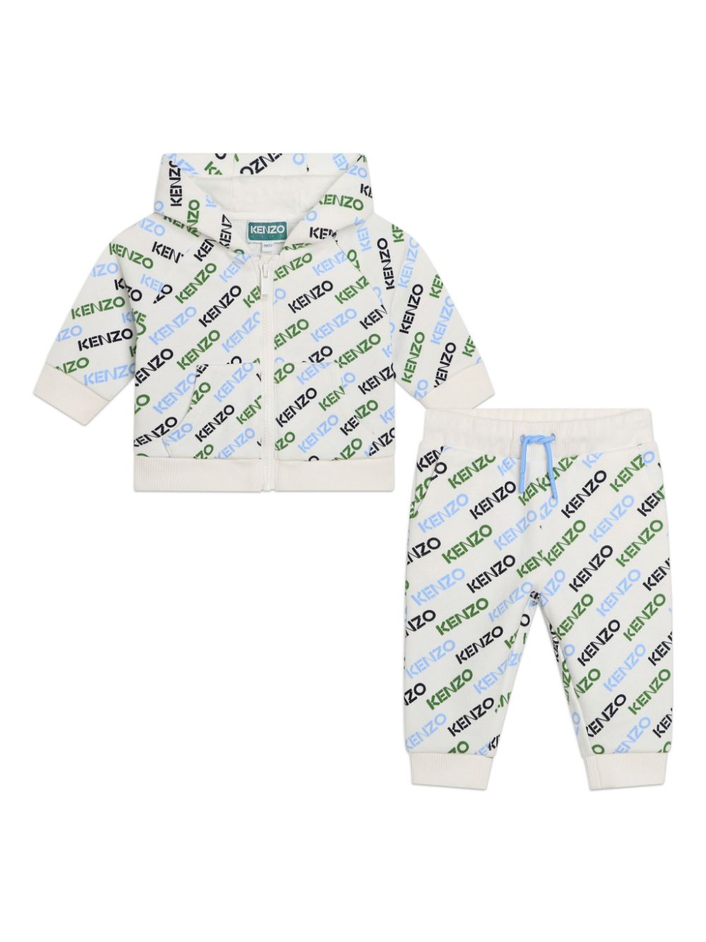 Kenzo Kids Jogginganzug mit Logo-Print - Weiß von Kenzo Kids