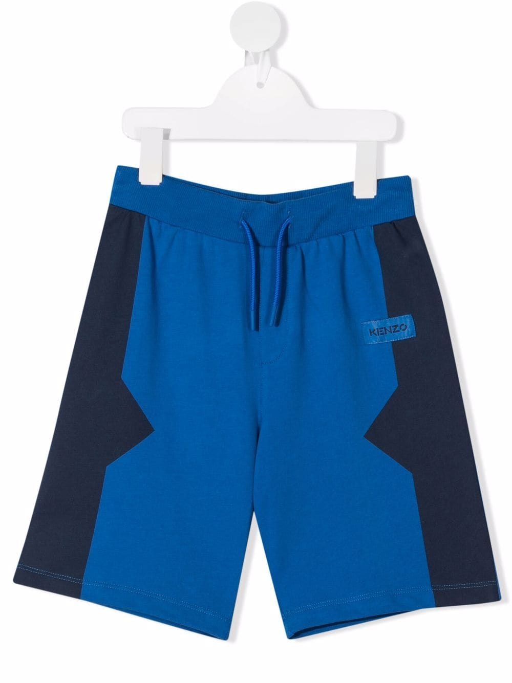 Kenzo Kids Joggingshorts in Colour-Block-Optik - Blau von Kenzo Kids