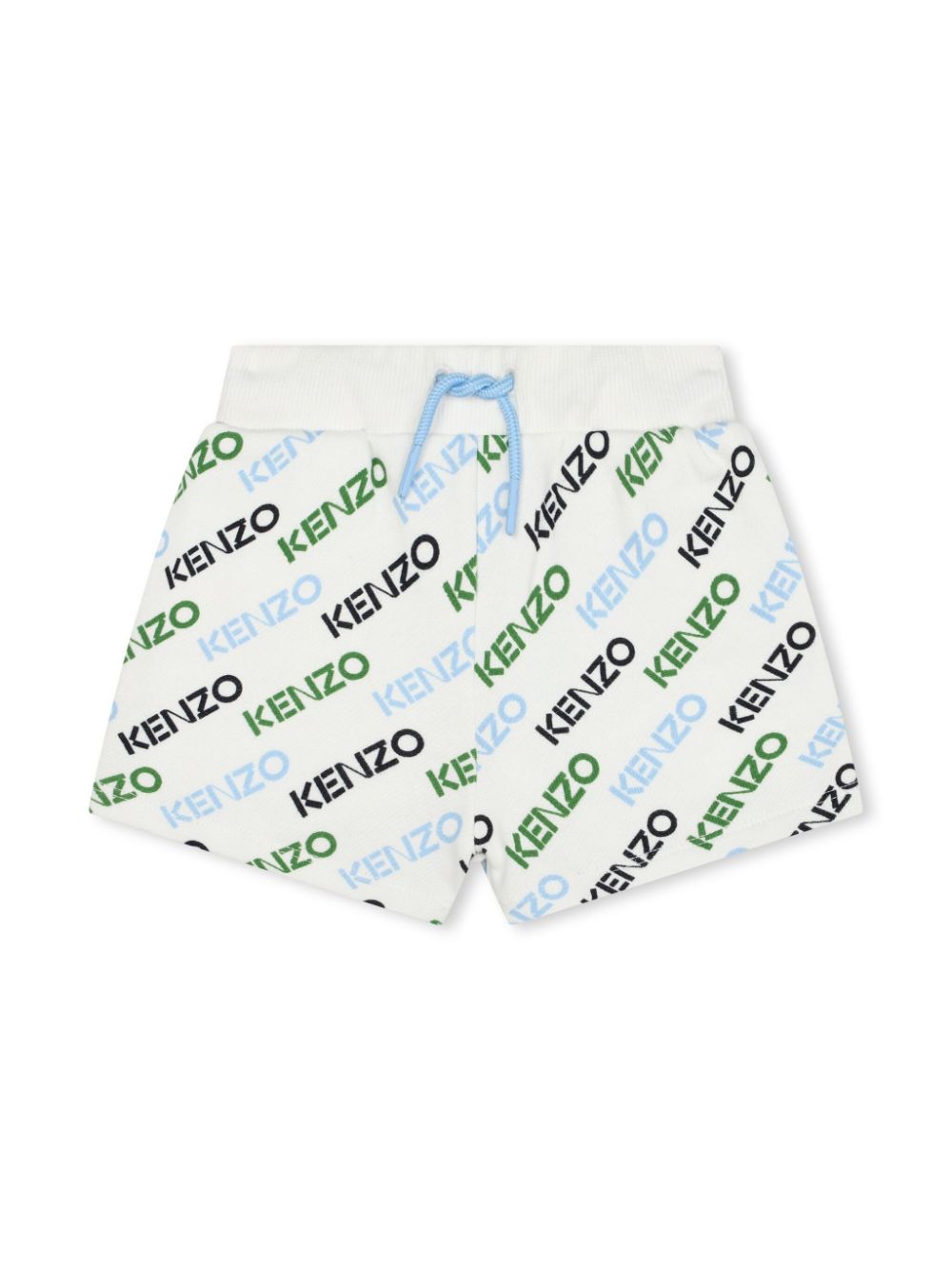 Kenzo Kids Joggingshorts mit Logo-Print - Weiß von Kenzo Kids