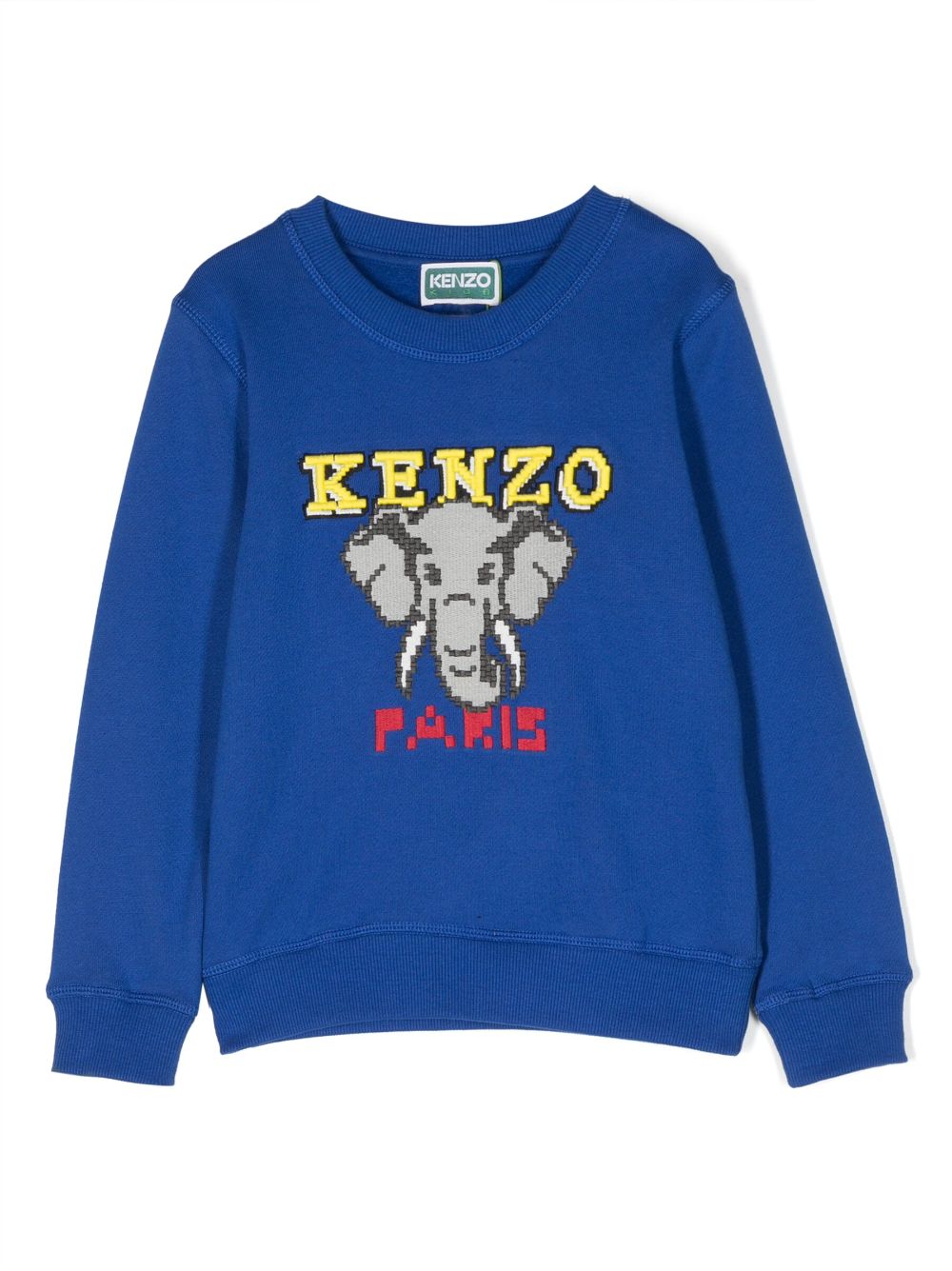 Kenzo Kids Sweatshirt mit Elefanten-Print - Blau von Kenzo Kids