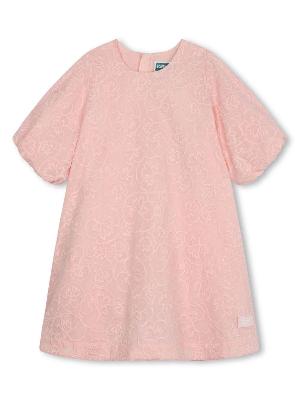 Kenzo Kids Kleid mit Blumenstickerei - Rosa von Kenzo Kids