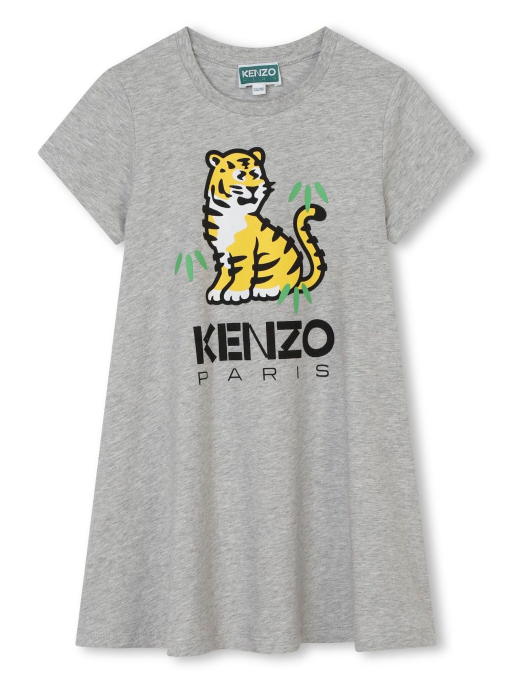 Kenzo Kids Kleid mit Logo-Print - Grau von Kenzo Kids