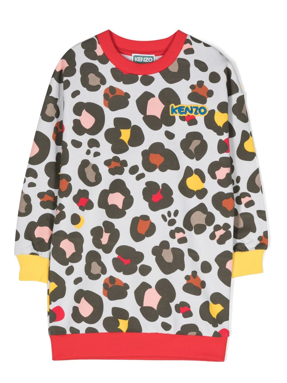 Kenzo Kids Kleid mit grafischem Print - Nude von Kenzo Kids