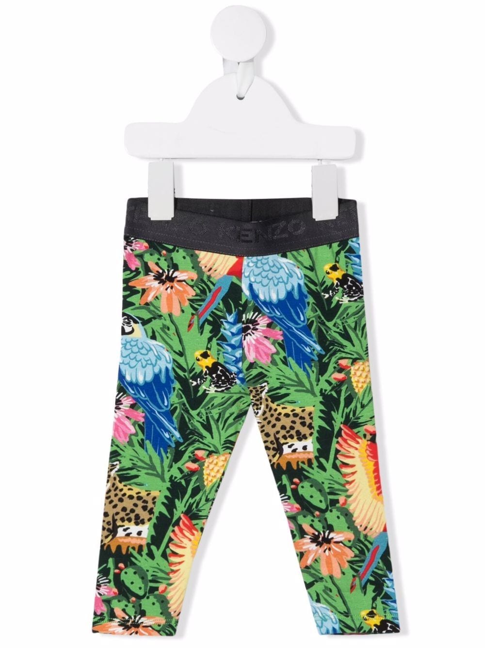 Kenzo Kids Leggings mit Dschungel-Print - Grün von Kenzo Kids