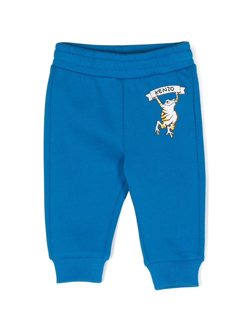 Kenzo Kids Leggings mit Logo-Print - Blau von Kenzo Kids