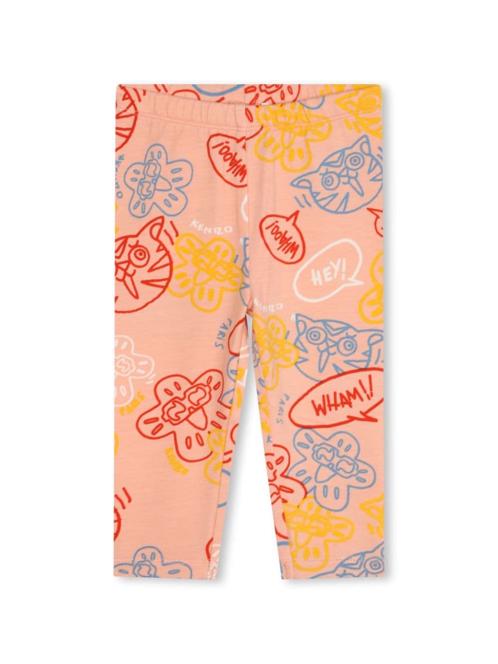 Kenzo Kids Leggings mit grafischem Print - Nude von Kenzo Kids