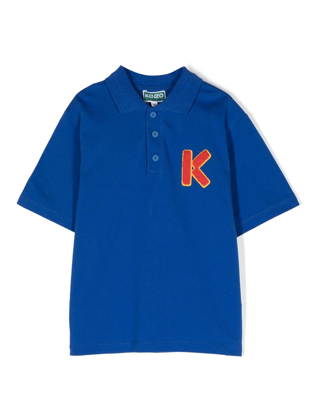 Kenzo Kids Poloshirt mit Logo-Stickerei - Blau von Kenzo Kids