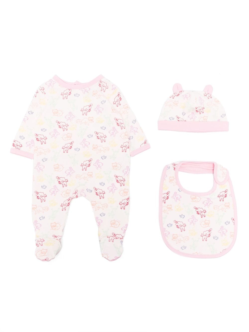 Kenzo Kids Pyjama-Set mit Tiere-Print - Rosa von Kenzo Kids