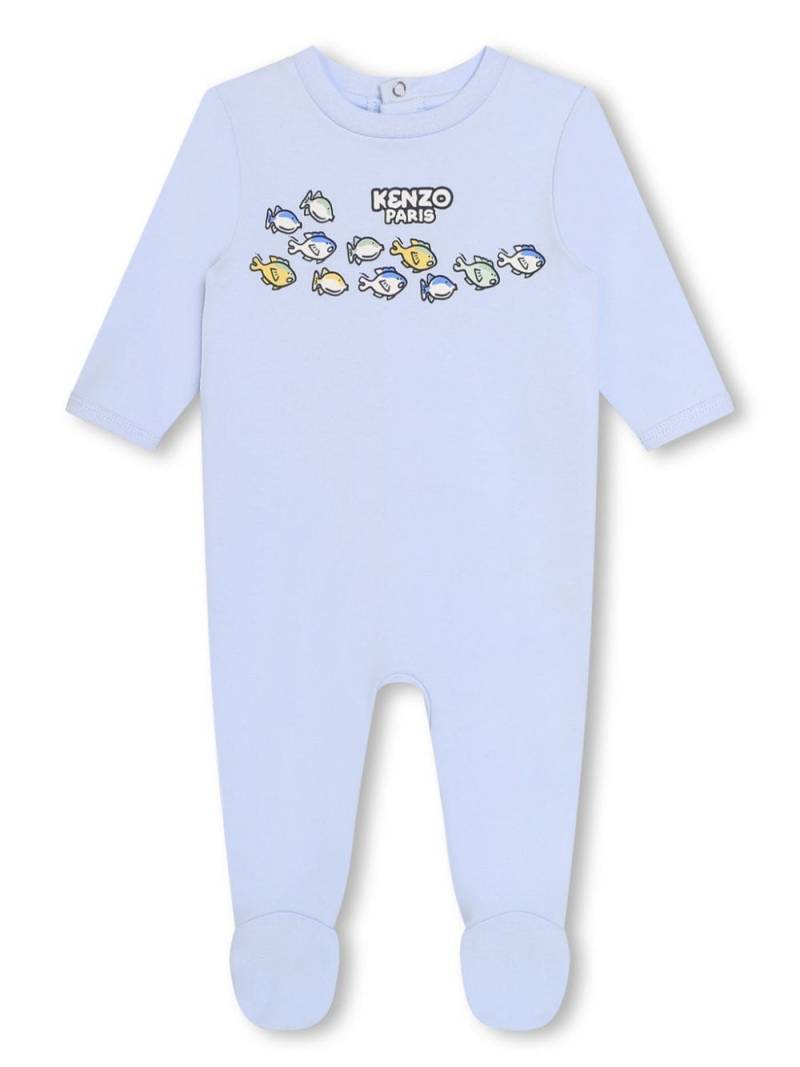 Kenzo Kids Pyjama aus Bio-Baumwolle mit Print - Blau von Kenzo Kids