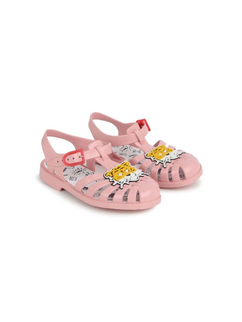 Kenzo Kids Sandalen mit Tigerapplikation - Rosa von Kenzo Kids