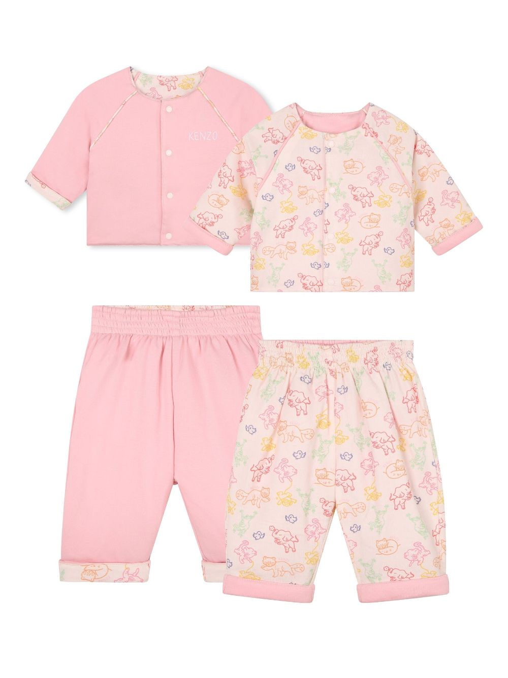 Kenzo Kids Set aus wendbarem Oberteil und Hose - Rosa von Kenzo Kids