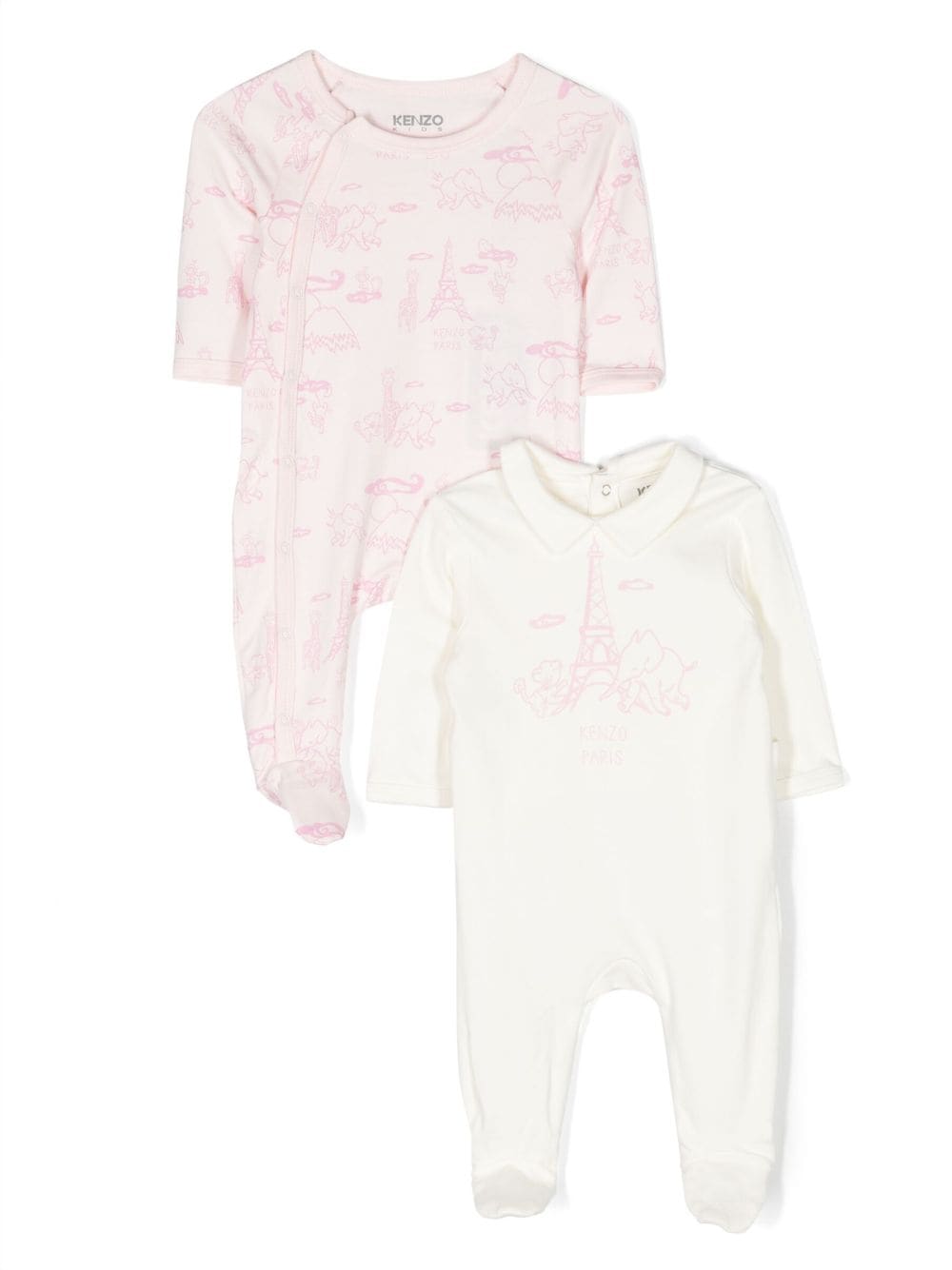 Kenzo Kids Set aus zwei Pyjamas mit Print - Rosa von Kenzo Kids