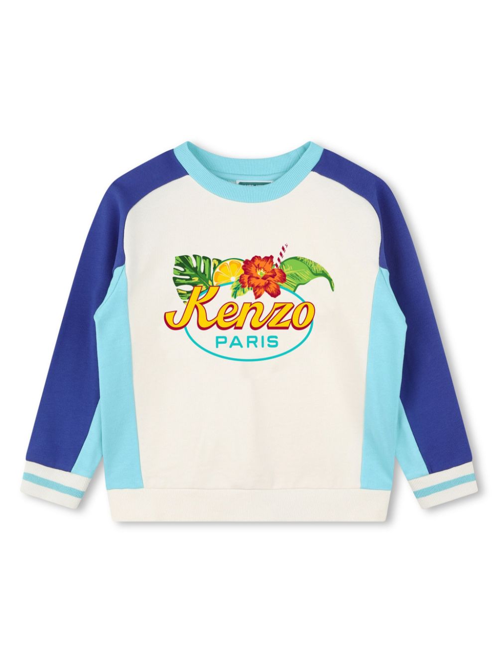 Kenzo Kids Sweatshirt aus Bio-Baumwolle - Weiß von Kenzo Kids