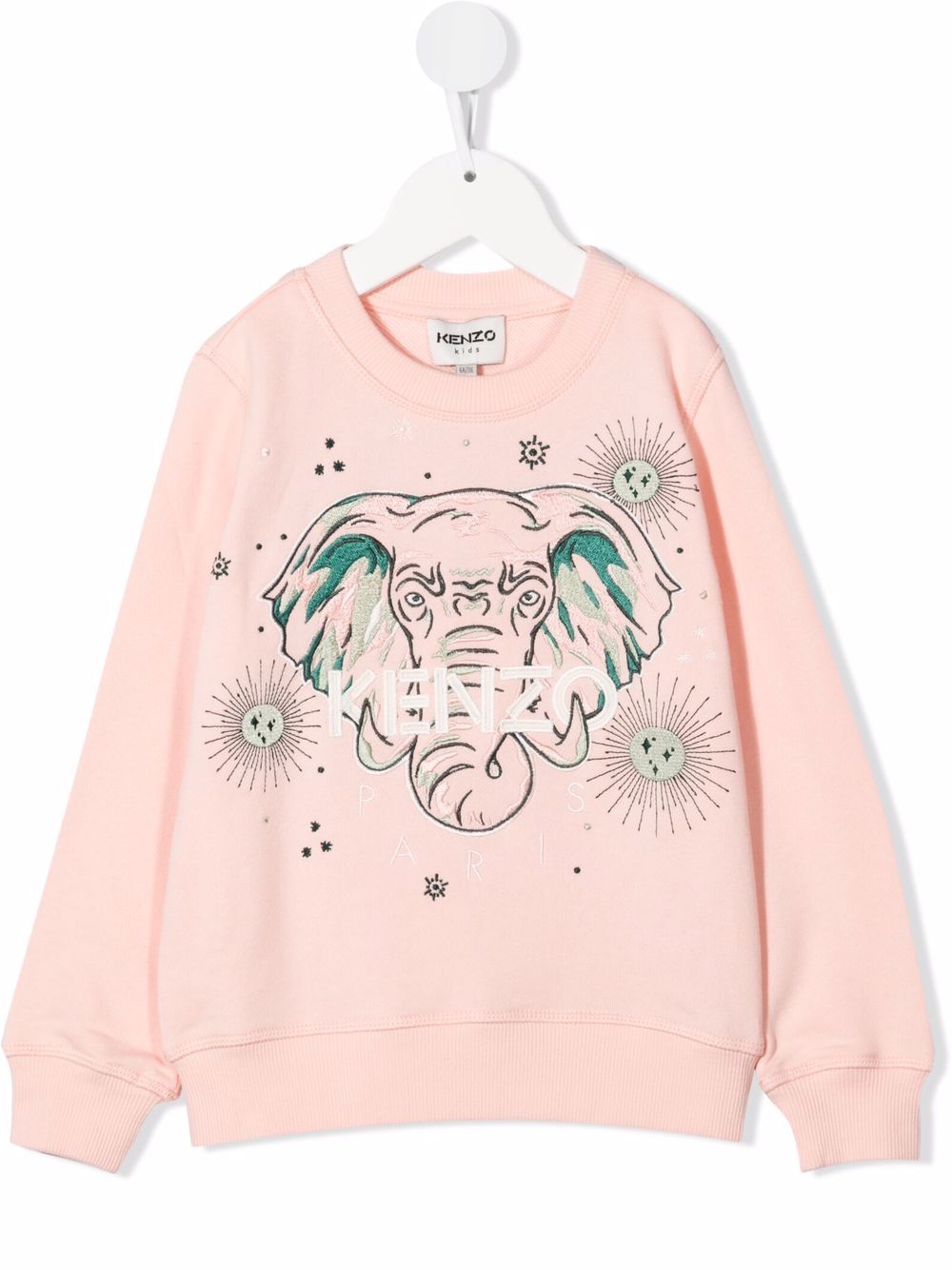 Kenzo Kids Sweatshirt mit Elefanten-Print - Rosa von Kenzo Kids