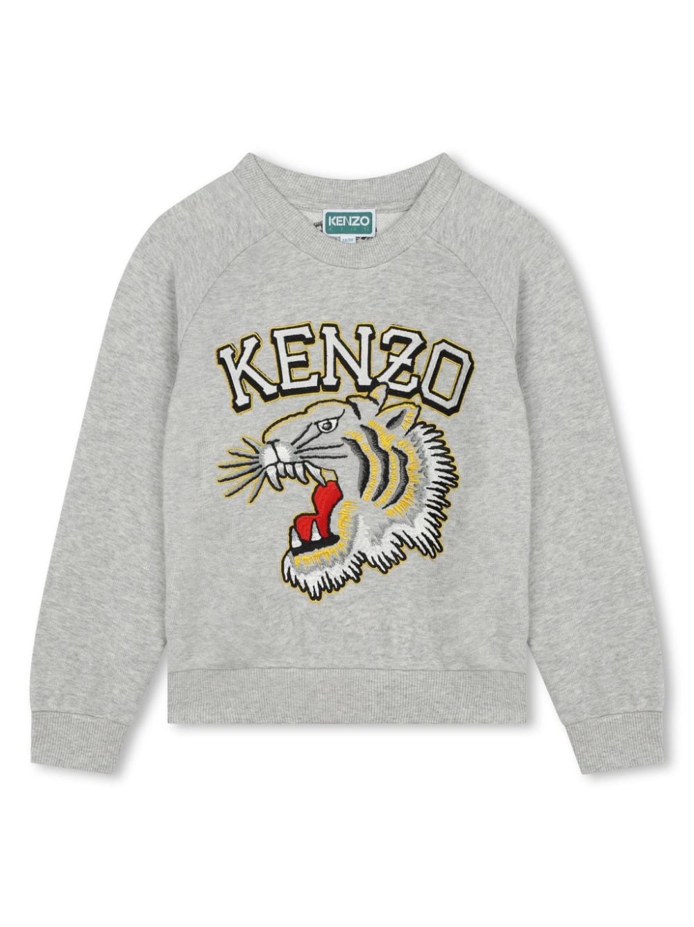 Kenzo Kids Sweatshirt mit Kotora Tiger-Stickerei - Grau von Kenzo Kids