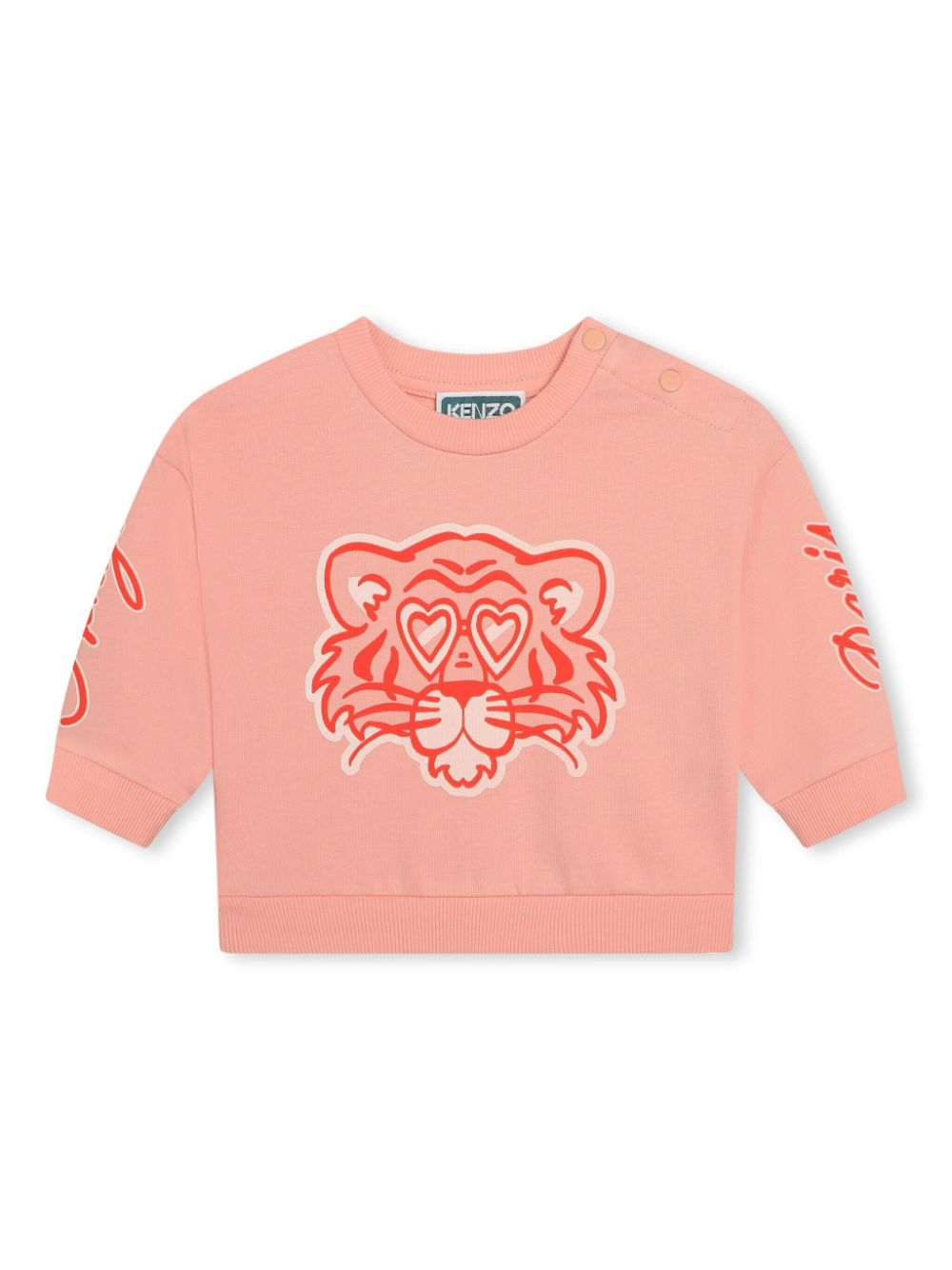 Kenzo Kids Sweatshirt mit Logo-Print - Nude von Kenzo Kids