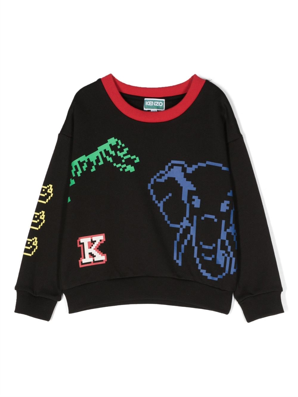 Kenzo Kids Sweatshirt mit Logo-Print - Schwarz von Kenzo Kids