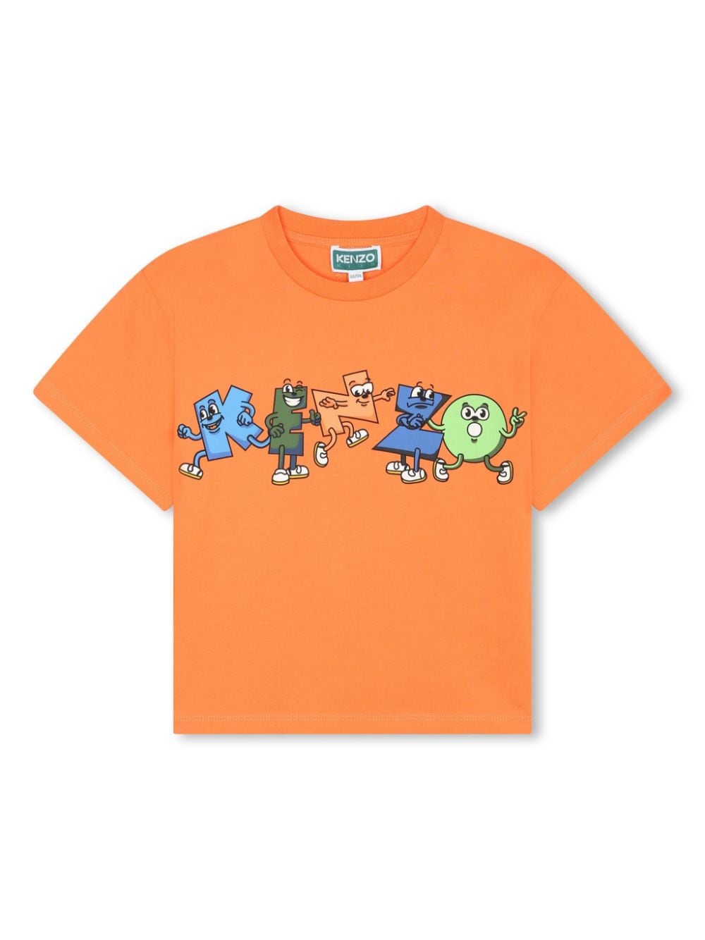 Kenzo Kids T-Shirt aus Bio-Baumwolle mit Logo-Print - Orange von Kenzo Kids