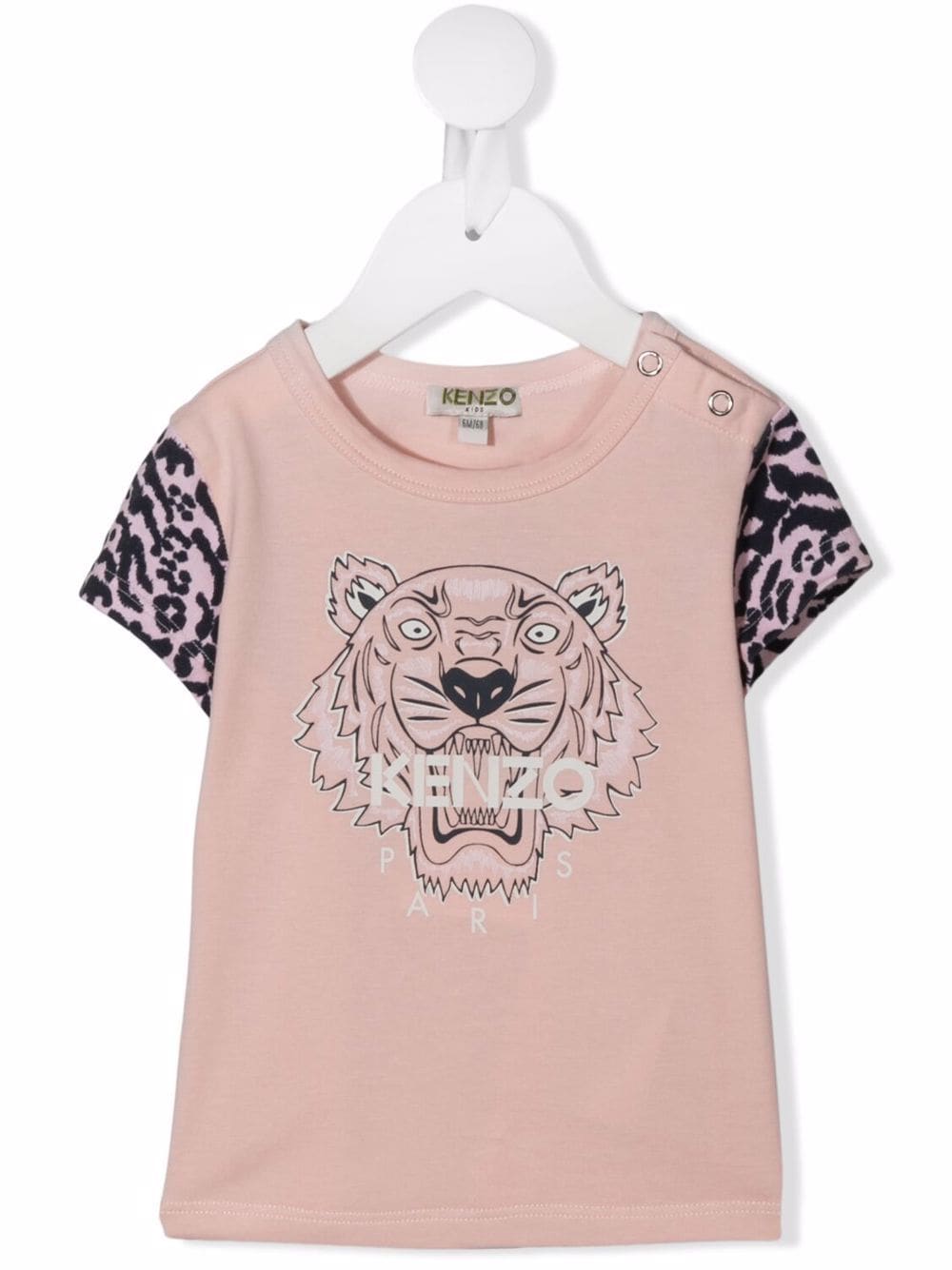 Kenzo Kids T-Shirt mit Tigerkopf - Rosa von Kenzo Kids