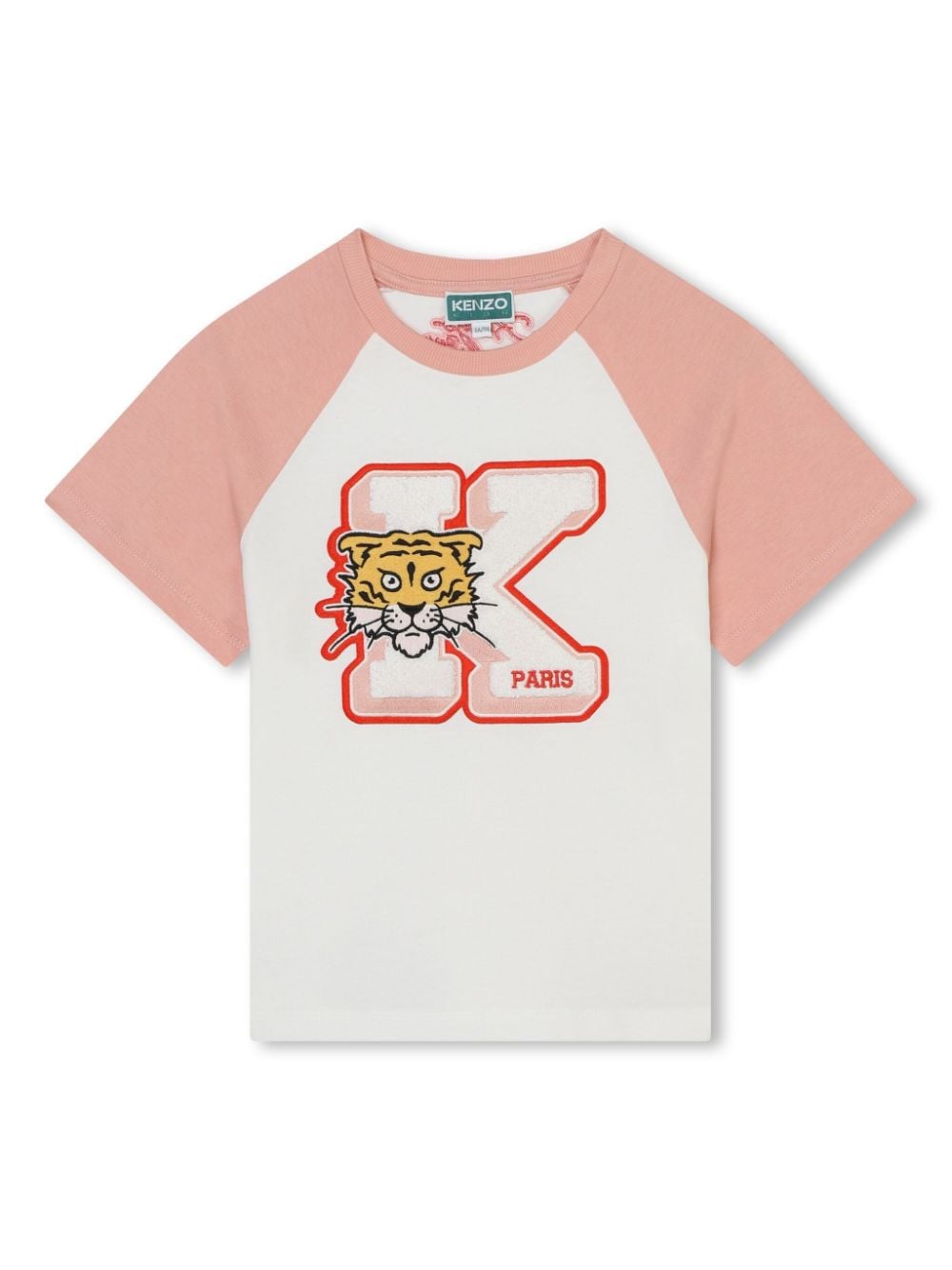 Kenzo Kids T-Shirt aus Bio-Baumwolle mit Tigerkopf - Weiß von Kenzo Kids