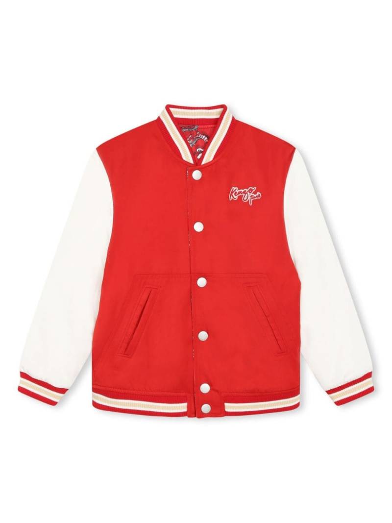 Kenzo Kids Wendbare Bomberjacke mit Drachen-Print - Rot von Kenzo Kids