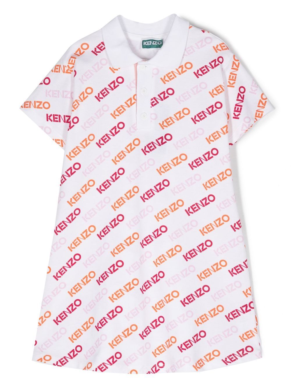 Kenzo Kids Kleid mit Logo-Muster - Weiß von Kenzo Kids