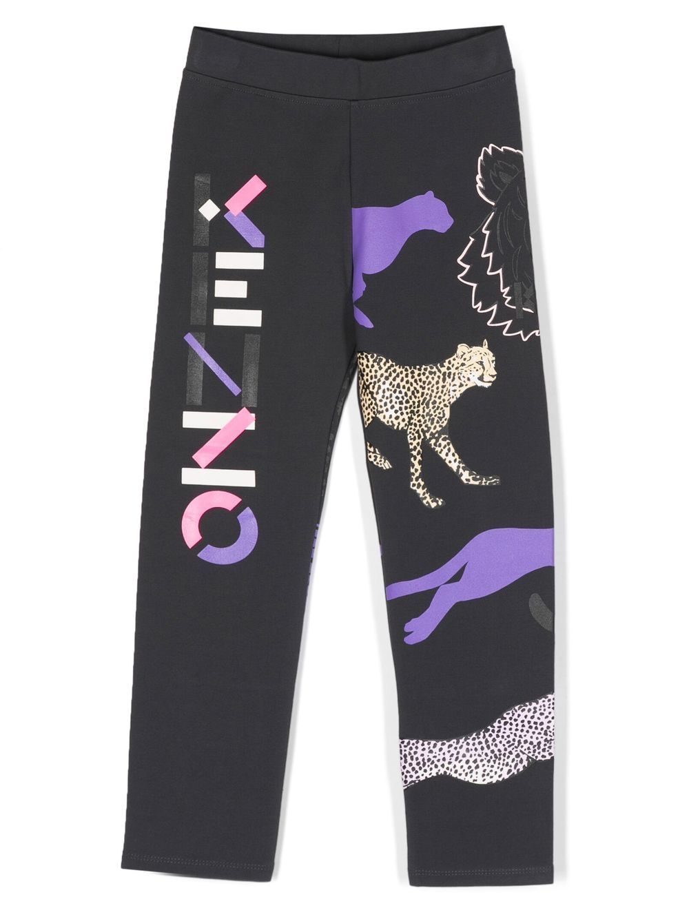 Kenzo Kids Leggings mit Tiere-Print - Grau von Kenzo Kids