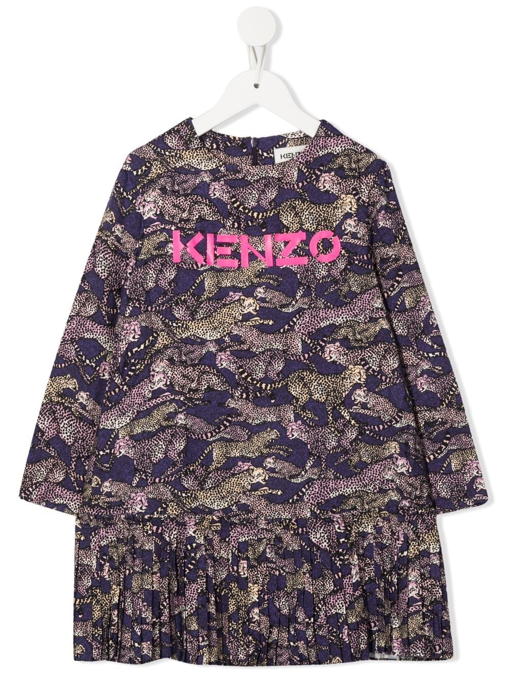 Kenzo Kids Kleid mit Animal-Print - Violett von Kenzo Kids