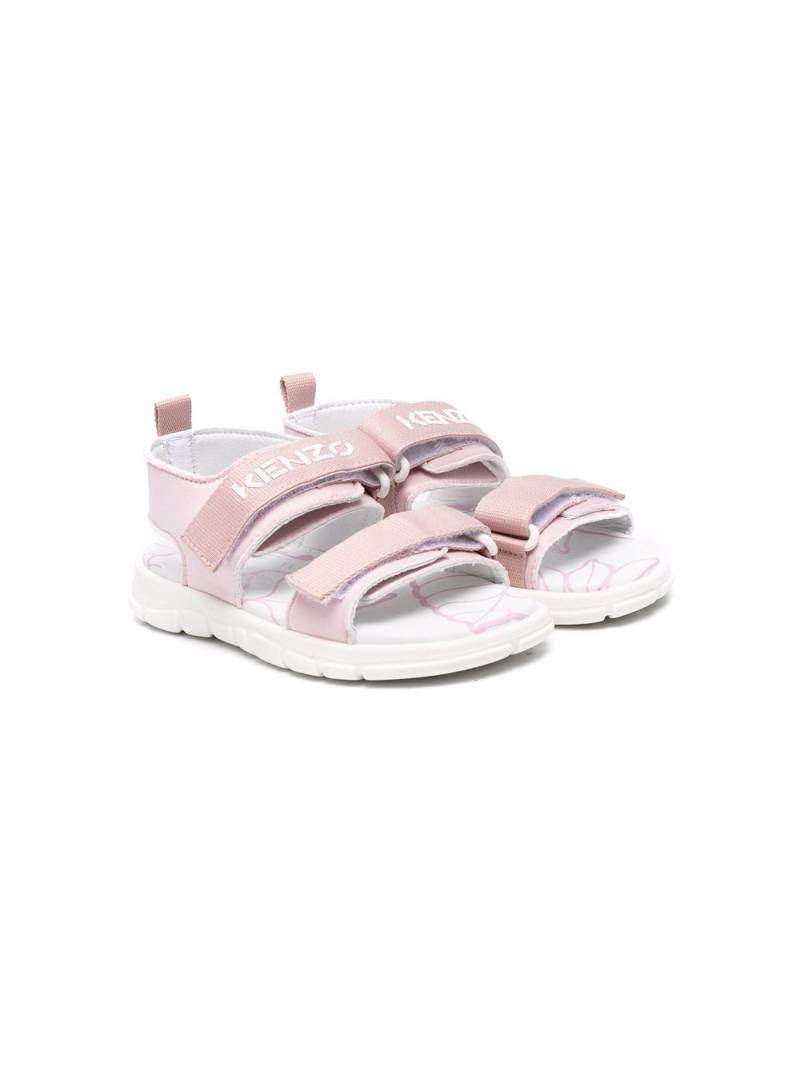 Kenzo Kids Sandalen mit Animal-Print - Rosa von Kenzo Kids