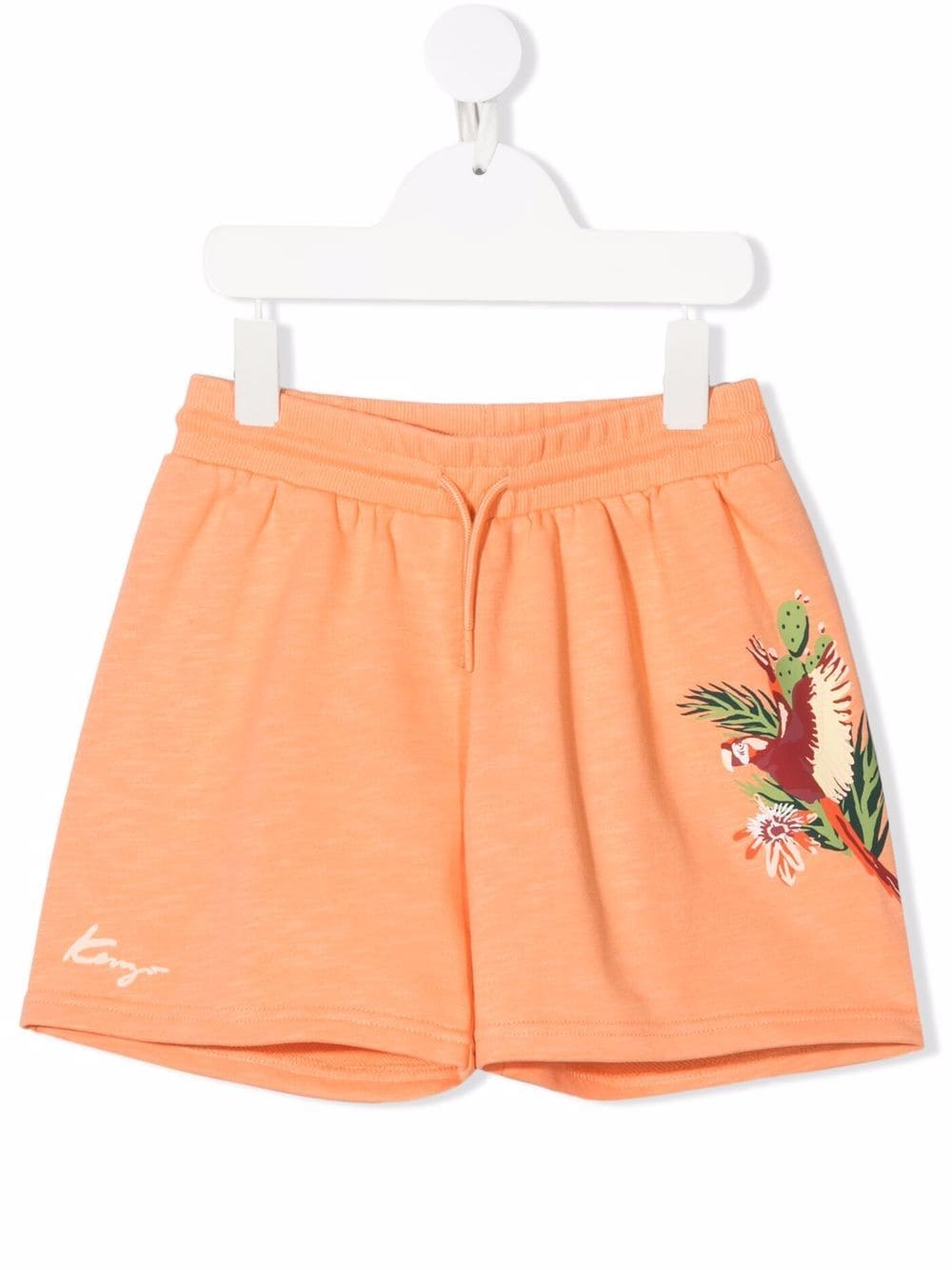 Kenzo Kids Shorts mit Vogel-Print - Orange von Kenzo Kids