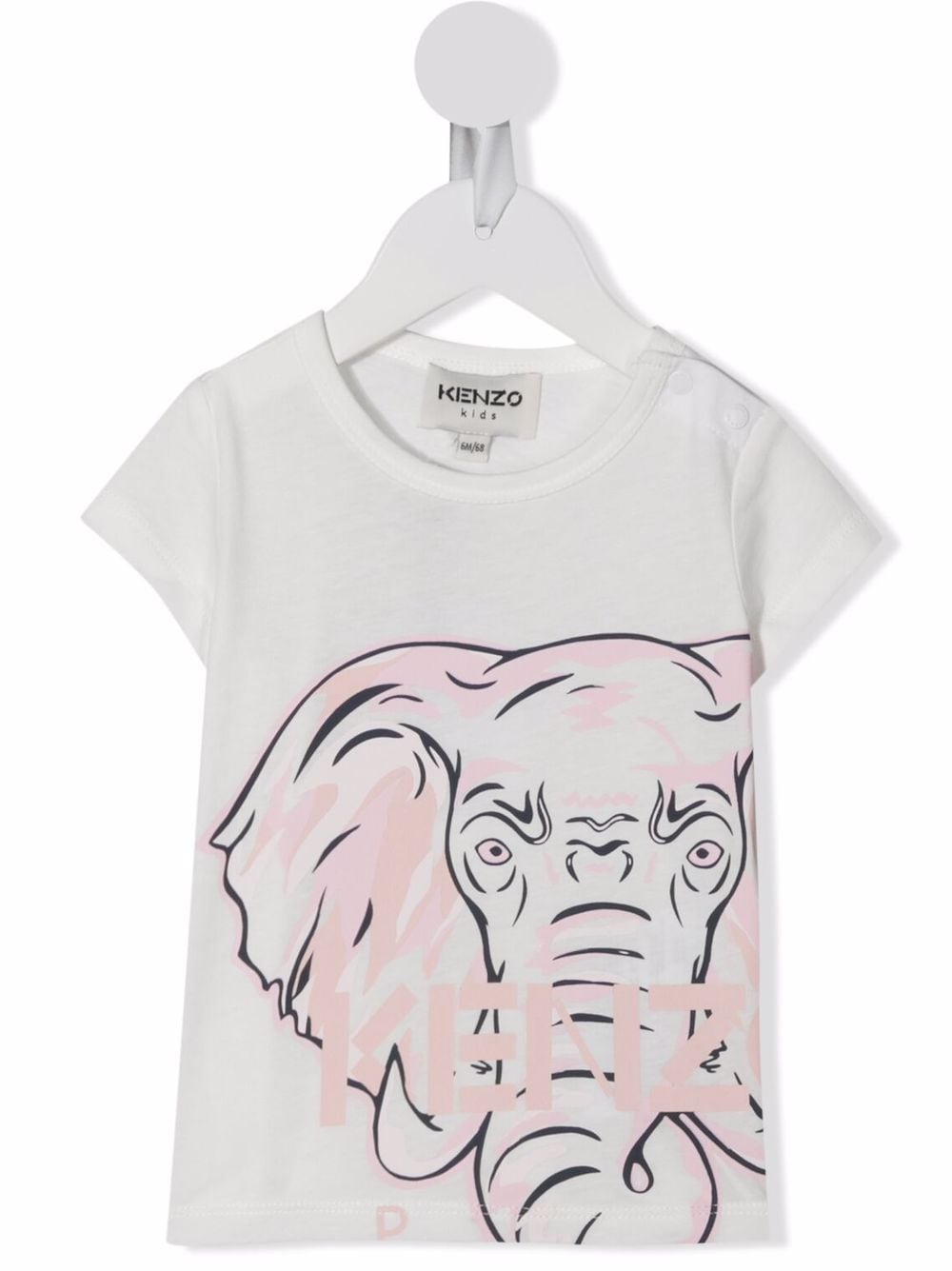 Kenzo Kids T-Shirt mit Elefanten-Print - Weiß von Kenzo Kids