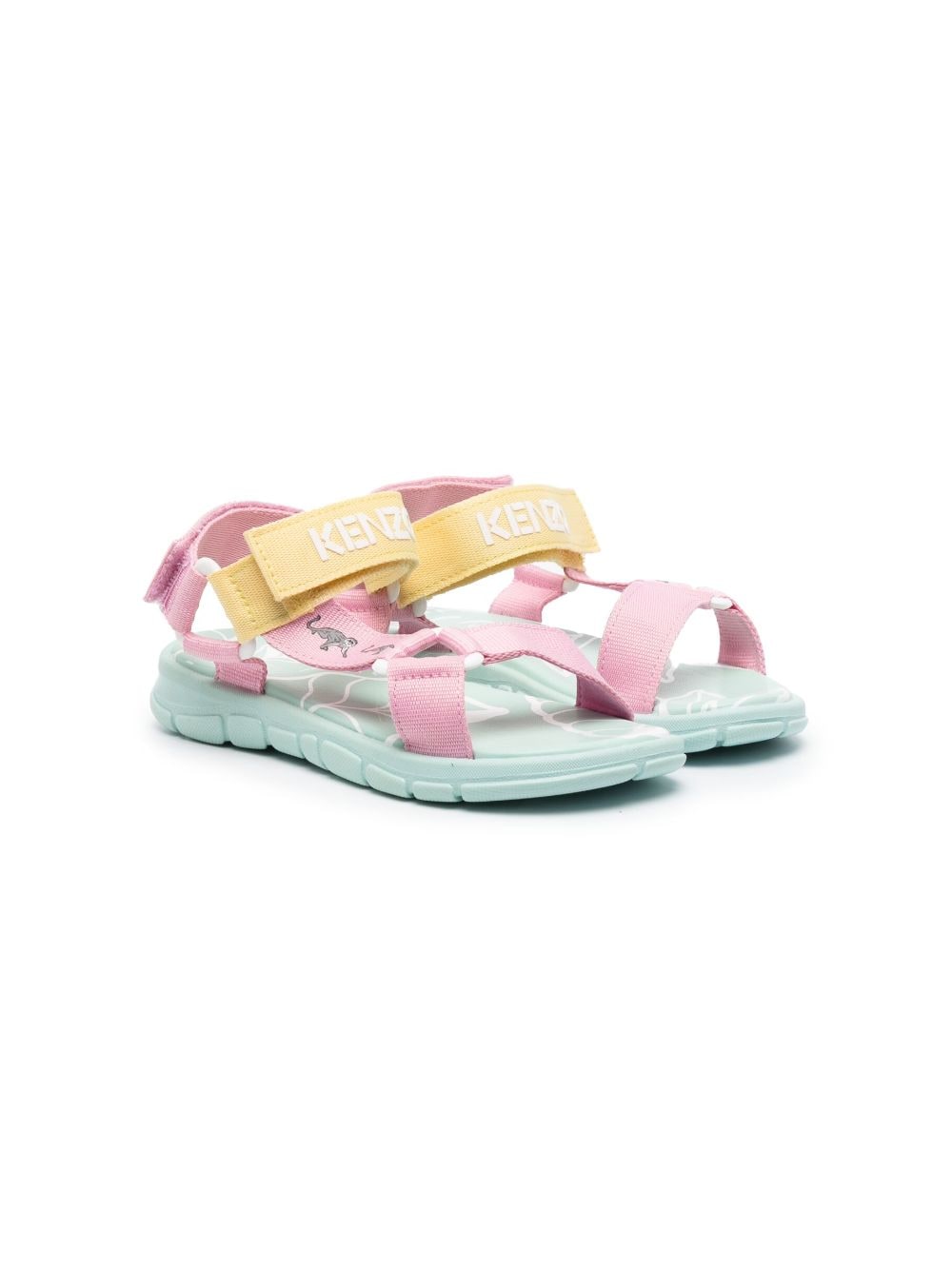 Kenzo Kids Sandalen mit Logo-Prägung - Rosa von Kenzo Kids