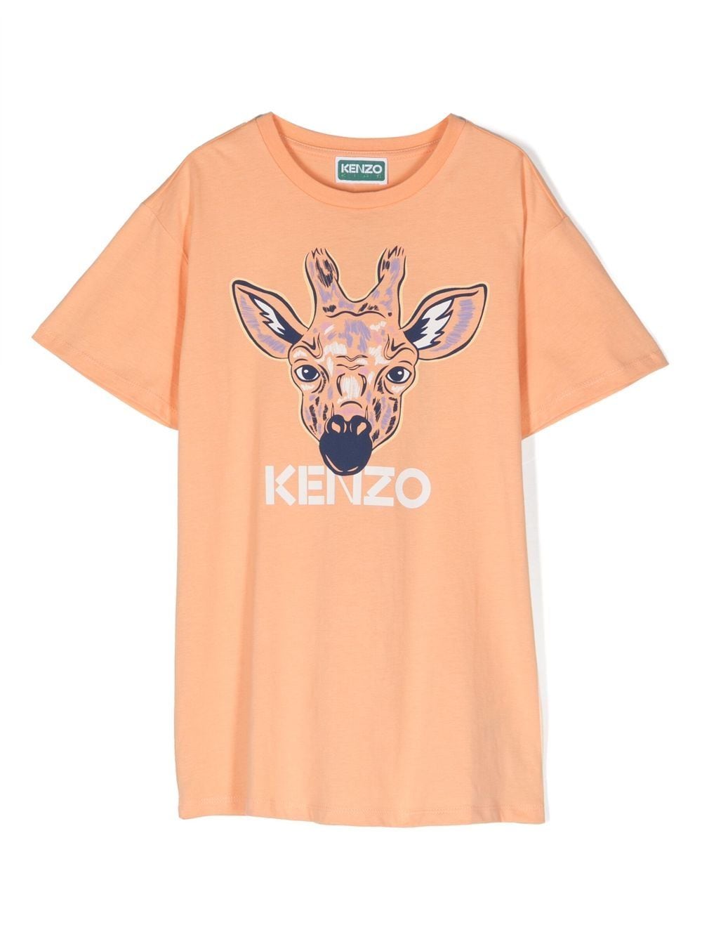 Kenzo Kids T-Shirtkleid mit Giraffen-Print - Orange von Kenzo Kids