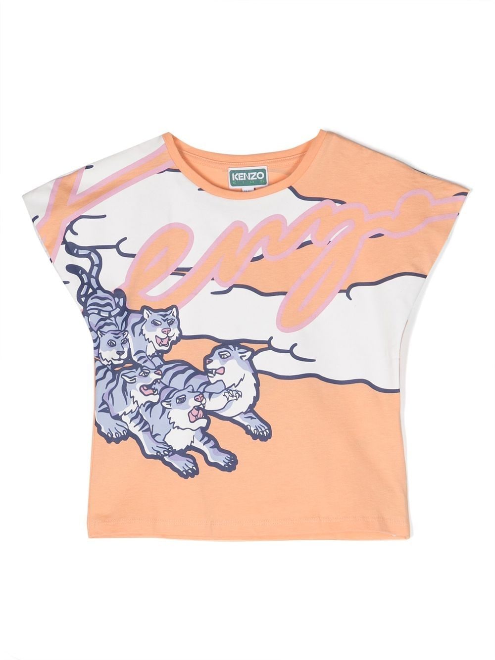 Kenzo Kids T-Shirt mit grafischem Print - Orange von Kenzo Kids