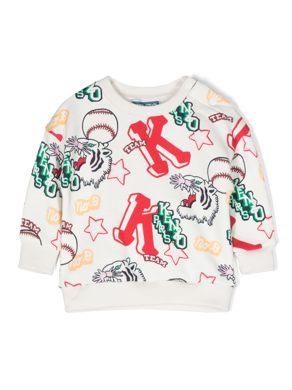 Kenzo Kids Sweatshirt mit grafischem Print - Weiß von Kenzo Kids