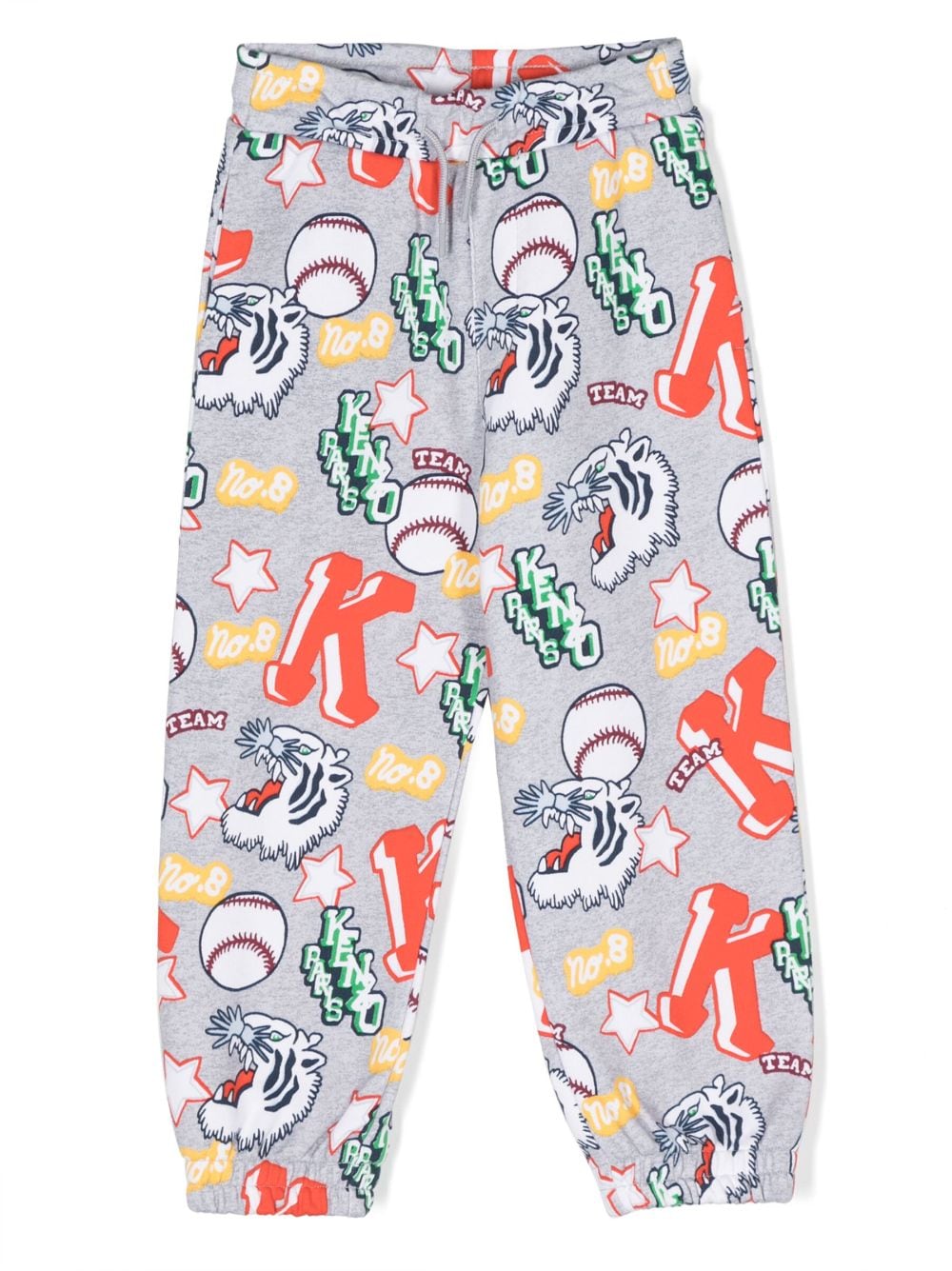 Kenzo Kids Jogginghose mit grafischem Print - Grau von Kenzo Kids